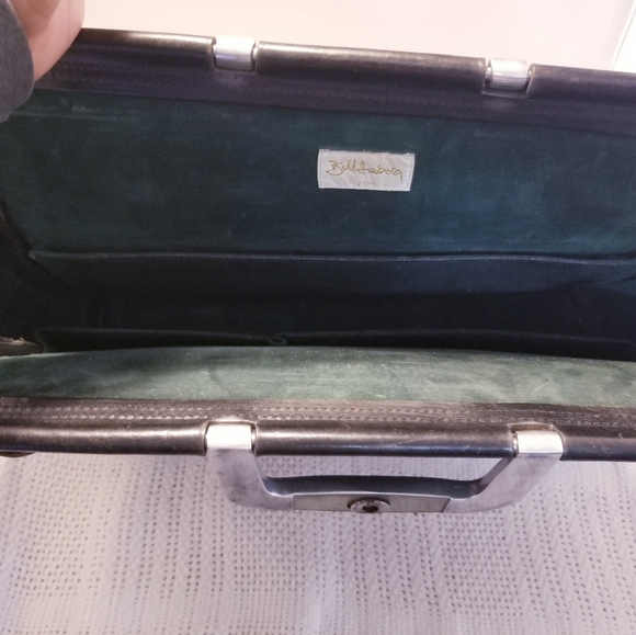 Bill Amberg studio rocket briefcase bag portfolio vintage black 17x12x5 - Picture 2 of 12